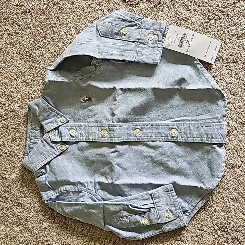 RALPH lauren boys button-down shirt